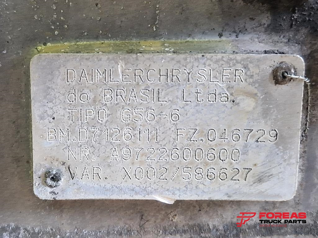 صندوق التروس - شاحنة MERCEDES-BENZ ATEGO II G 56-6: صورة 10