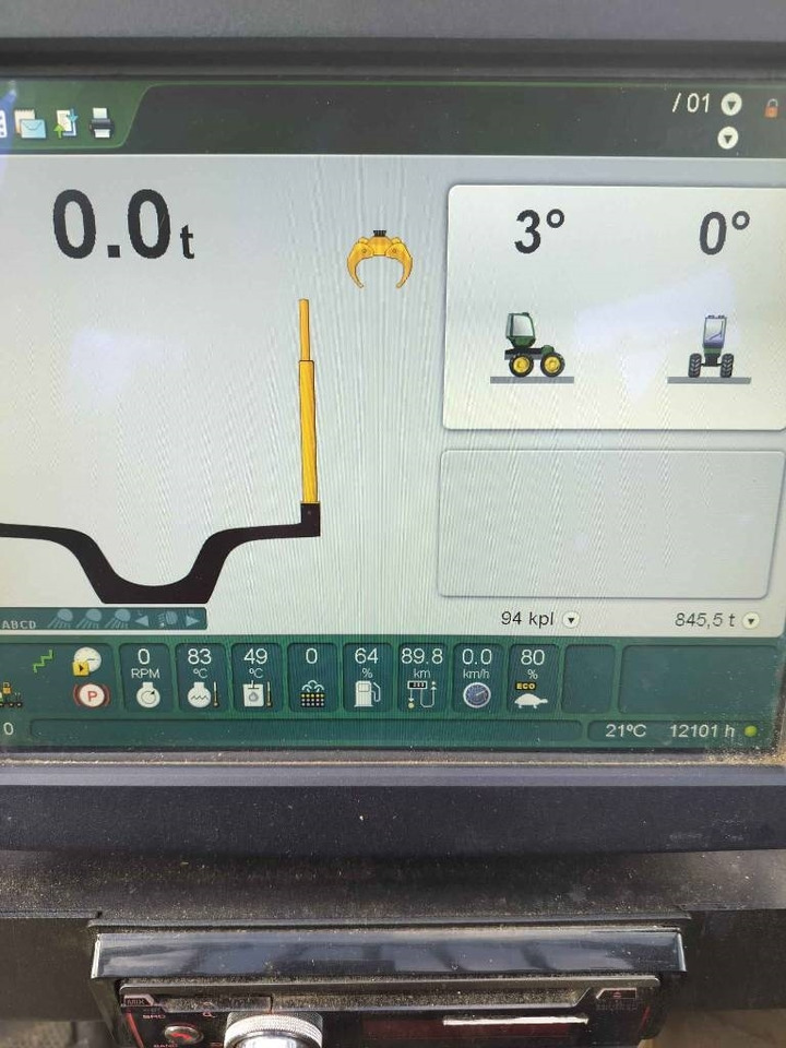 جرار شحن جذوع أشجار الغابات John Deere 1510 E: صورة 14