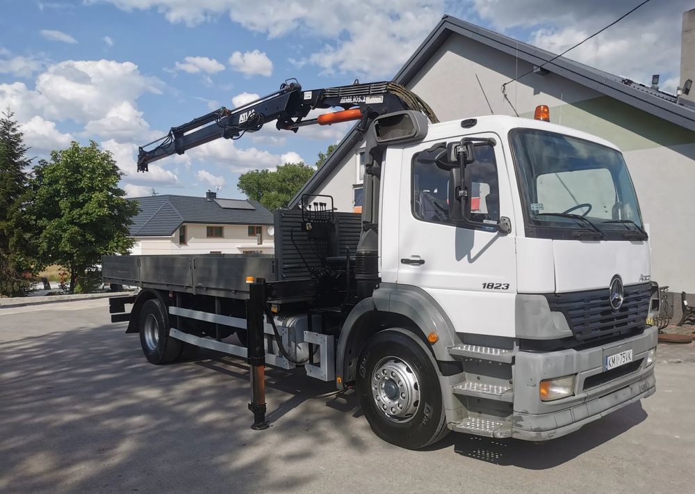 Mercedes-Benz Atego 1823 żuraw HDS Atlas 105.2 koła 315/80R22,5 - شاحنات مسطحة, شاحنة كرين: صورة 2 Mercedes-Benz Atego 1823 żuraw HDS Atlas 105.2 koła 315/80R22,5 - شاحنات مسطحة, شاحنة كرين: صورة 2