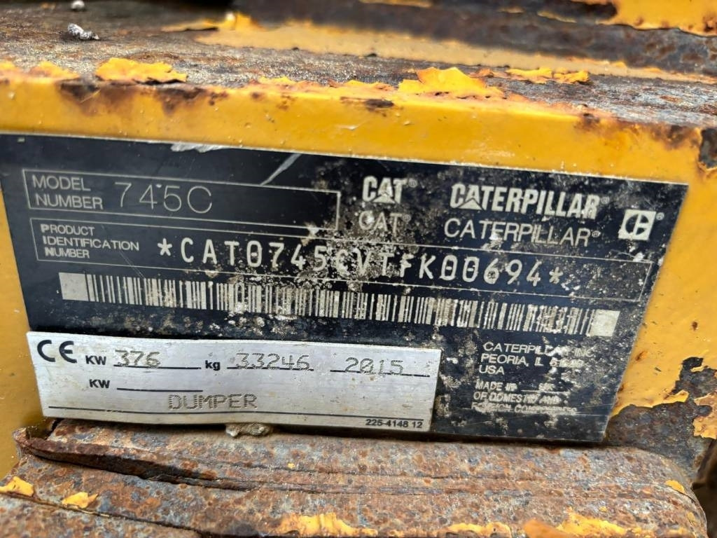 CAT 745 C (Under Preparation) - شاحنة مفصلية: صورة 2 CAT 745 C (Under Preparation) - شاحنة مفصلية: صورة 2