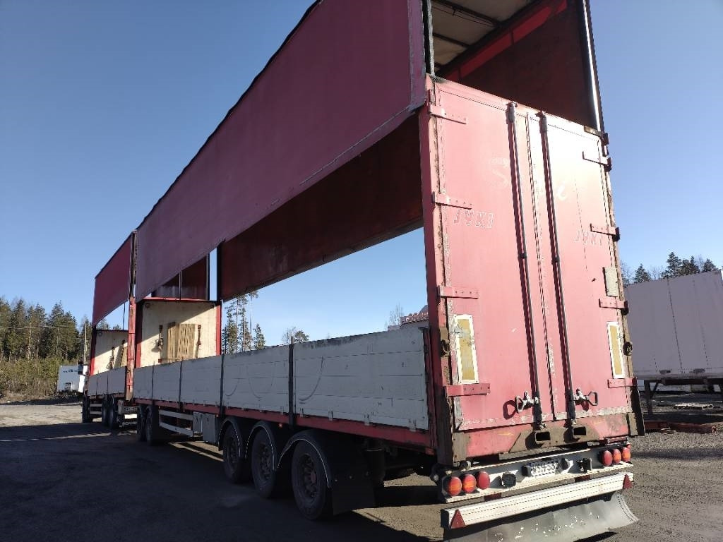 شاحنة ذات ستائر جانبية Scania Nousukapelli+Jyki kärry 3m sisäkork.liukukatot: صورة 11