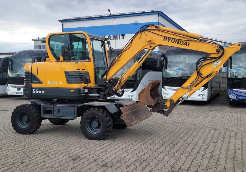 حفار ذو عجلات Hyundai ROBEX 55W-9 EXCAVATOR / SPROWADZONY Z FRANCJI: صورة 17