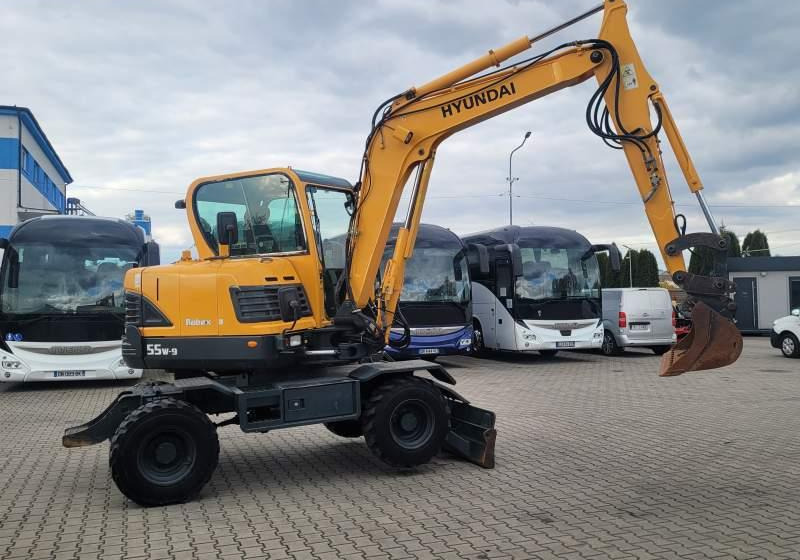Hyundai ROBEX 55W-9 EXCAVATOR / SPROWADZONY Z FRANCJI - حفار ذو عجلات: صورة 4 Hyundai ROBEX 55W-9 EXCAVATOR / SPROWADZONY Z FRANCJI - حفار ذو عجلات: صورة 4