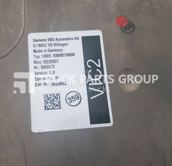 DAF 95XF EURO3, VIC2 electronic control unit 1639082 control unit - وحدة إي سي يو - شاحنة: صورة 2 DAF 95XF EURO3, VIC2 electronic control unit 1639082 control unit - وحدة إي سي يو - شاحنة: صورة 2