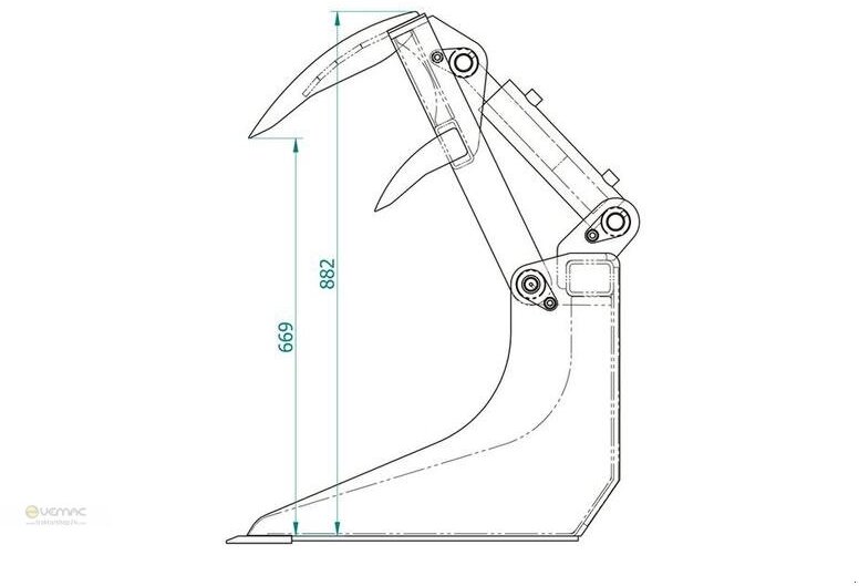 Vemac Krokodilschaufel 90 cm Kroko Schaufel Avant Multione Hoflader NEU - معدات تخزين حبوب: صورة 4 Vemac Krokodilschaufel 90 cm Kroko Schaufel Avant Multione Hoflader NEU - معدات تخزين حبوب: صورة 4