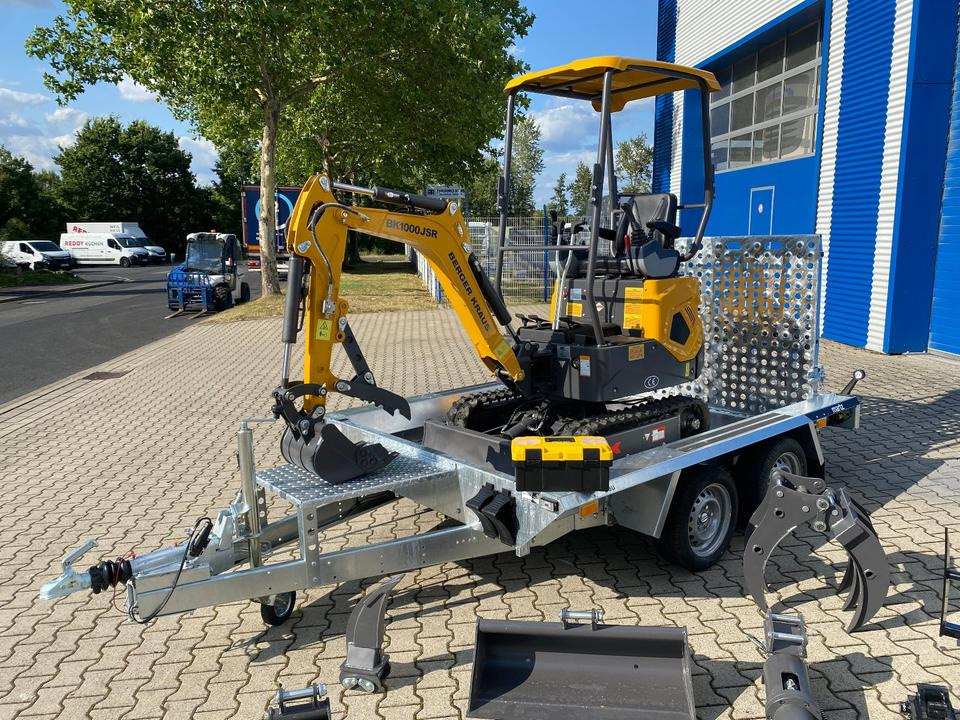 Minibagger BK1000JSR + Tieflader + Zubehör *HERBSTAKTION*INKL.19% MWST*BERGER KRAUS*VERSTELLFAHRWERK* SOFORT!* - حفار صغير: صورة 3 Minibagger BK1000JSR + Tieflader + Zubehör *HERBSTAKTION*INKL.19% MWST*BERGER KRAUS*VERSTELLFAHRWERK* SOFORT!* - حفار صغير: صورة 3
