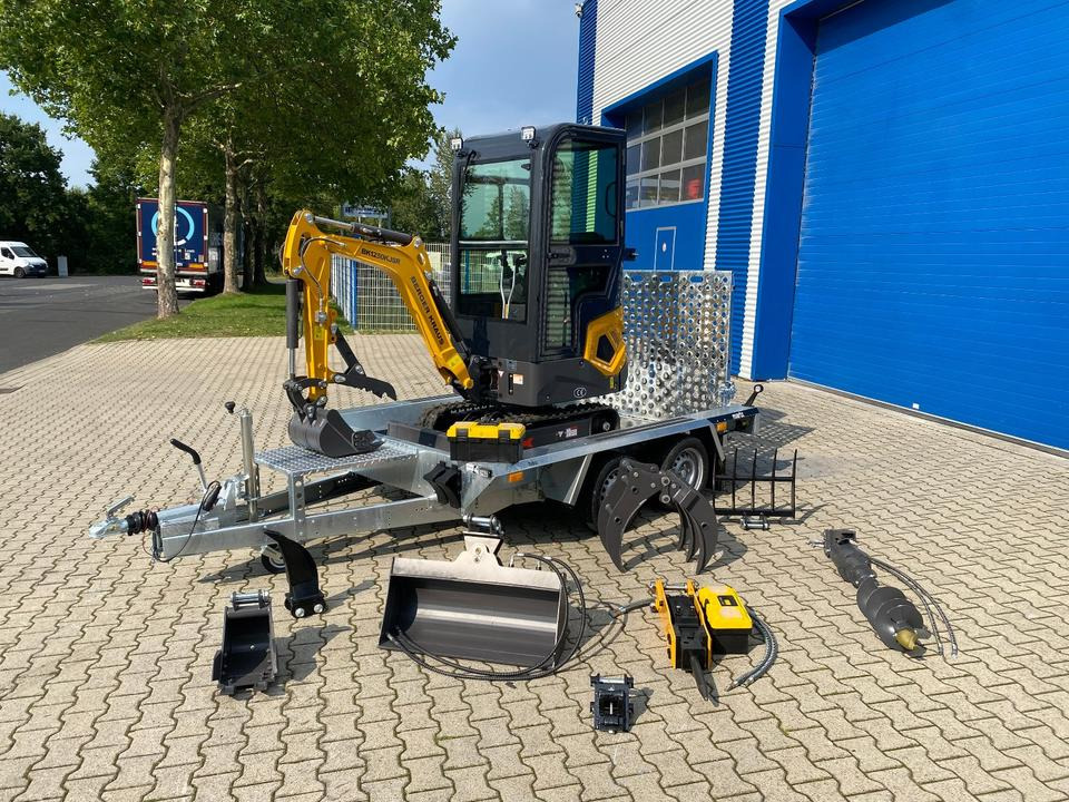 Minibagger BK1250KJSR + Tieflader + Zubehör *INKL.19% MWST*BERGER KRAUS*VERSTELLFAHRWERK* KUBOTA*SOFORT!* - حفار صغير: صورة 1 Minibagger BK1250KJSR + Tieflader + Zubehör *INKL.19% MWST*BERGER KRAUS*VERSTELLFAHRWERK* KUBOTA*SOFORT!* - حفار صغير: صورة 1