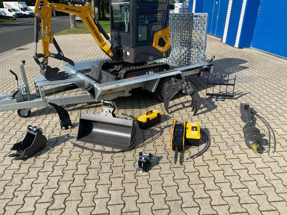 Minibagger BK1250KJSR + Tieflader + Zubehör *INKL.19% MWST*BERGER KRAUS*VERSTELLFAHRWERK* KUBOTA*SOFORT!* - حفار صغير: صورة 3 Minibagger BK1250KJSR + Tieflader + Zubehör *INKL.19% MWST*BERGER KRAUS*VERSTELLFAHRWERK* KUBOTA*SOFORT!* - حفار صغير: صورة 3