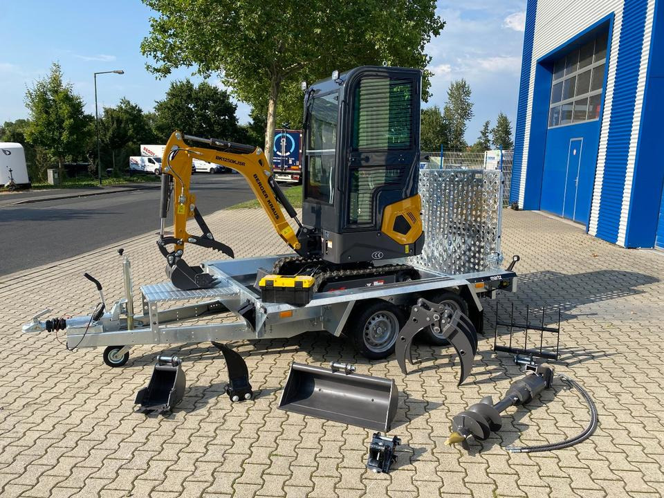 Minibagger BK1250KJSR + Tieflader + Zubehör *INKL.19% MWST*BERGER KRAUS*VERSTELLFAHRWERK* KUBOTA*SOFORT!* - حفار صغير: صورة 1 Minibagger BK1250KJSR + Tieflader + Zubehör *INKL.19% MWST*BERGER KRAUS*VERSTELLFAHRWERK* KUBOTA*SOFORT!* - حفار صغير: صورة 1