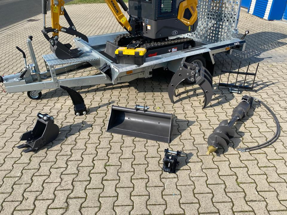Minibagger BK1250KJSR + Tieflader + Zubehör *INKL.19% MWST*BERGER KRAUS*VERSTELLFAHRWERK* KUBOTA*SOFORT!* - حفار صغير: صورة 3 Minibagger BK1250KJSR + Tieflader + Zubehör *INKL.19% MWST*BERGER KRAUS*VERSTELLFAHRWERK* KUBOTA*SOFORT!* - حفار صغير: صورة 3