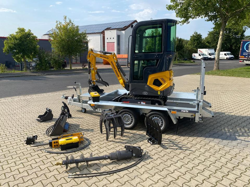 Minibagger BK1250KJSR + Tieflader + Zubehör *INKL.19% MWST*BERGER KRAUS*VERSTELLFAHRWERK* KUBOTA*SOFORT!* - حفار صغير: صورة 4 Minibagger BK1250KJSR + Tieflader + Zubehör *INKL.19% MWST*BERGER KRAUS*VERSTELLFAHRWERK* KUBOTA*SOFORT!* - حفار صغير: صورة 4