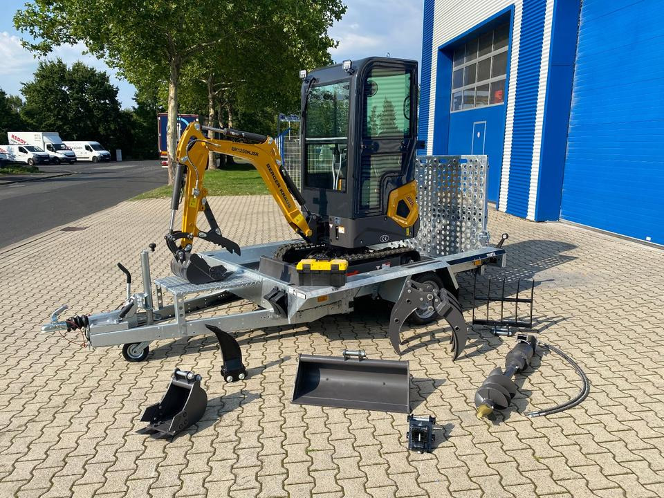 Minibagger BK1250KJSR + Tieflader + Zubehör *INKL.19% MWST*BERGER KRAUS*VERSTELLFAHRWERK* KUBOTA*SOFORT!* - حفار صغير: صورة 1 Minibagger BK1250KJSR + Tieflader + Zubehör *INKL.19% MWST*BERGER KRAUS*VERSTELLFAHRWERK* KUBOTA*SOFORT!* - حفار صغير: صورة 1