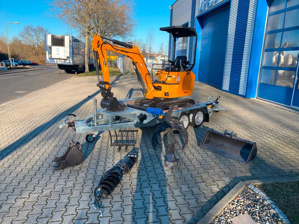 Minibagger BK1500JS + Anhänger *INKL.19% MWST*BERGER KRAUS*KUBOTA*JOYSTICK*ZUBEHÖRPAKET*SOFORT!* - حفار صغير: صورة 1 Minibagger BK1500JS + Anhänger *INKL.19% MWST*BERGER KRAUS*KUBOTA*JOYSTICK*ZUBEHÖRPAKET*SOFORT!* - حفار صغير: صورة 1