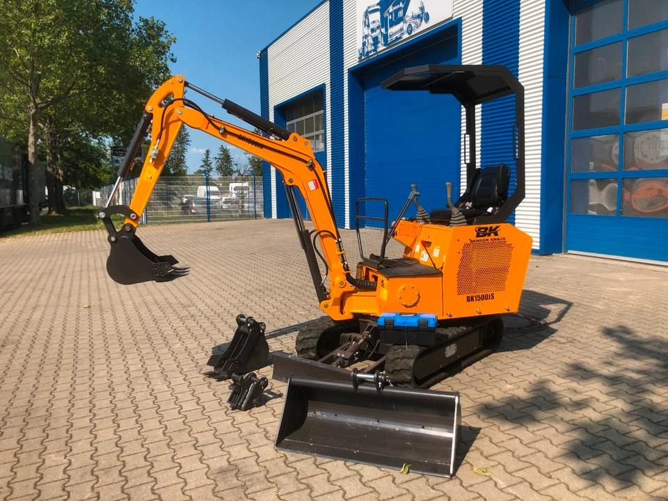 Minibagger BK1500JS *INKL.19% MWST*BERGER KRAUS*KUBOTA *JOYST*SCHAUFELPAKET* - حفار صغير: صورة 1 Minibagger BK1500JS *INKL.19% MWST*BERGER KRAUS*KUBOTA *JOYST*SCHAUFELPAKET* - حفار صغير: صورة 1