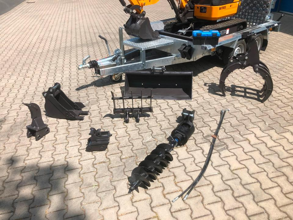 Minibagger BK1700JS + Tieflader + Zubehör *INKL.19% MWST*BERGER KRAUS*KUBOTA*JOYST*SOFORT! - حفار صغير: صورة 5 Minibagger BK1700JS + Tieflader + Zubehör *INKL.19% MWST*BERGER KRAUS*KUBOTA*JOYST*SOFORT! - حفار صغير: صورة 5