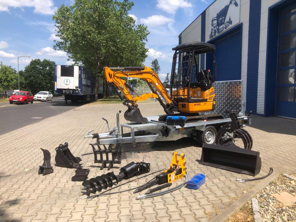 Minibagger BK1700JS +Tieflader +Zubehör *INKL.19% MWST*BERGER KRAUS*KUBOTA*JOYST*SOFORT! - حفار صغير: صورة 1 Minibagger BK1700JS +Tieflader +Zubehör *INKL.19% MWST*BERGER KRAUS*KUBOTA*JOYST*SOFORT! - حفار صغير: صورة 1
