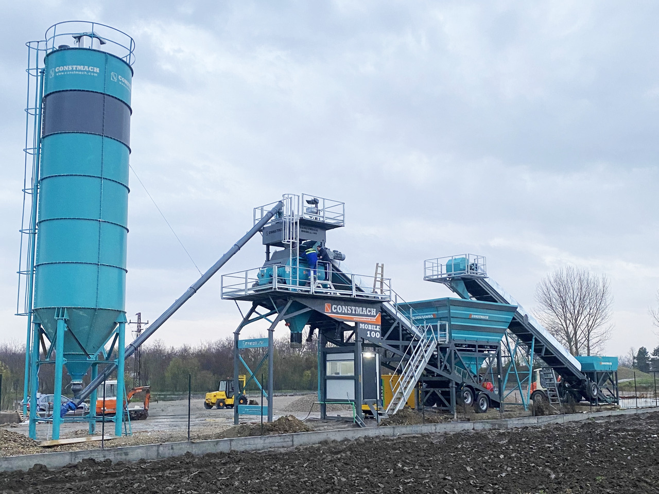 تأجير Constmach Mobile Betonmischanlage mit 100 m³/h Constmach Mobile Betonmischanlage mit 100 m³/h: صورة 14