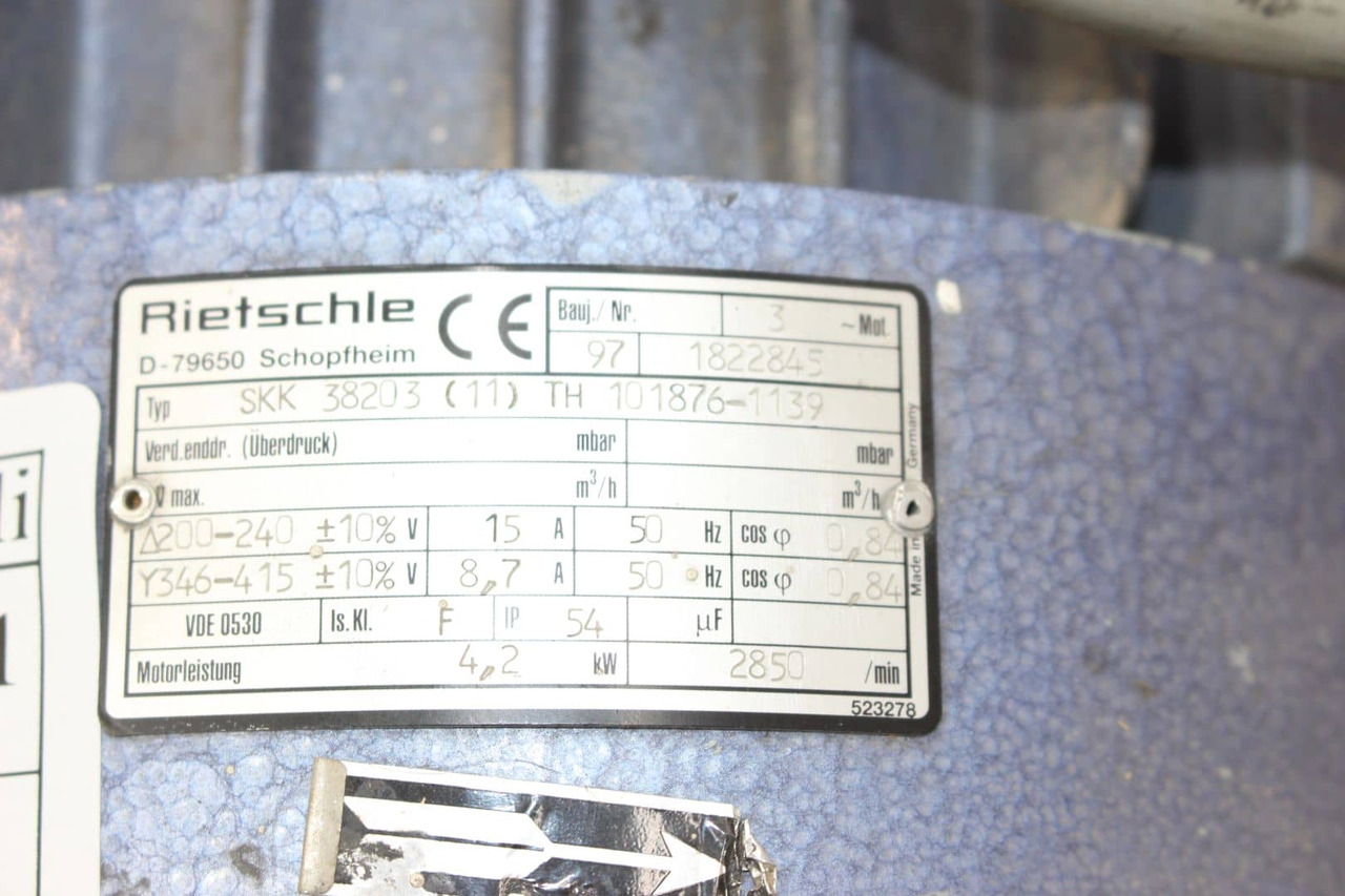 Rietschle SKK 38203 (11) - معدات صناعية: صورة 4 Rietschle SKK 38203 (11) - معدات صناعية: صورة 4