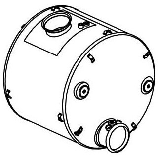 Katalysator Euro 5 DAF CF75 CF85 - Dinex 21438 21448 1827556 1778672 1670926 1691065 1747249 - محول حفاز - شاحنة: صورة 2 Katalysator Euro 5 DAF CF75 CF85 - Dinex 21438 21448 1827556 1778672 1670926 1691065 1747249 - محول حفاز - شاحنة: صورة 2