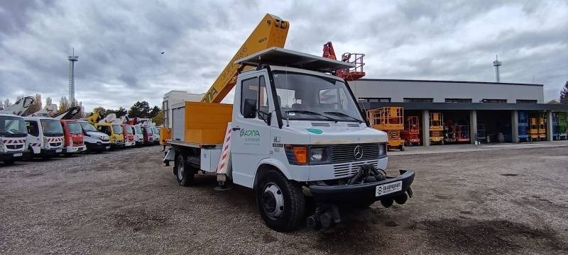 Mercedes-Benz 410D Weberlift WL 1.950 EG - 19,5m, 200 kg - منصة محمولة مثبتة على الشاحنة: صورة 1 Mercedes-Benz 410D Weberlift WL 1.950 EG - 19,5m, 200 kg - منصة محمولة مثبتة على الشاحنة: صورة 1