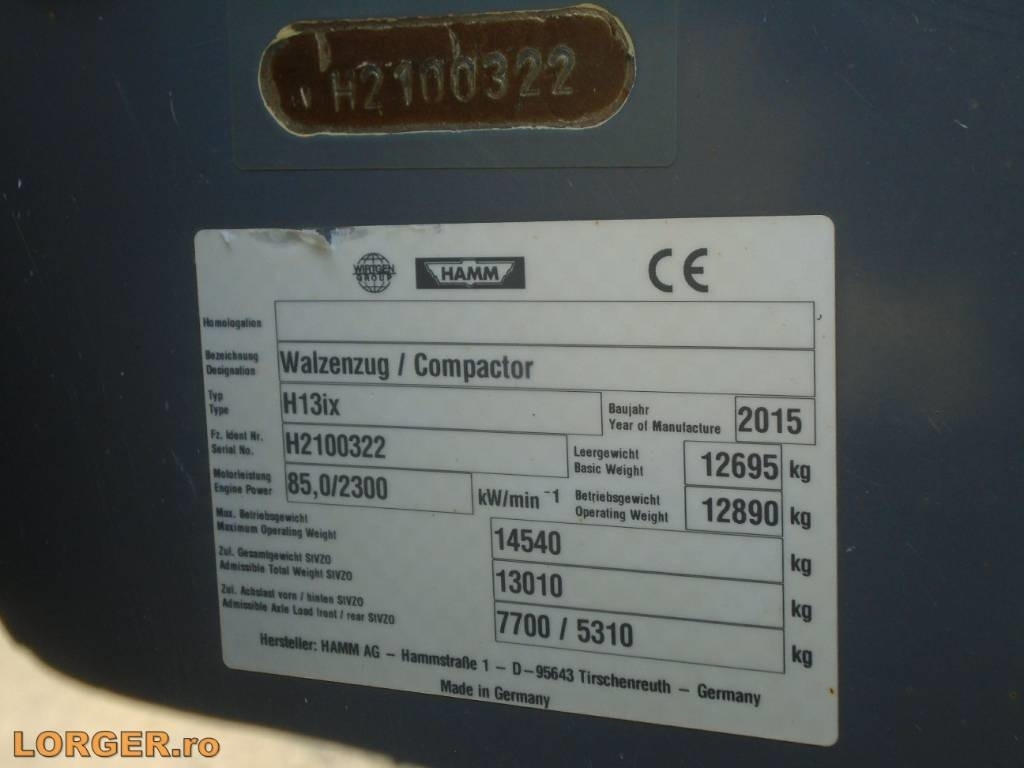 ضاغطة التربة Hamm H13 i x: صورة 13