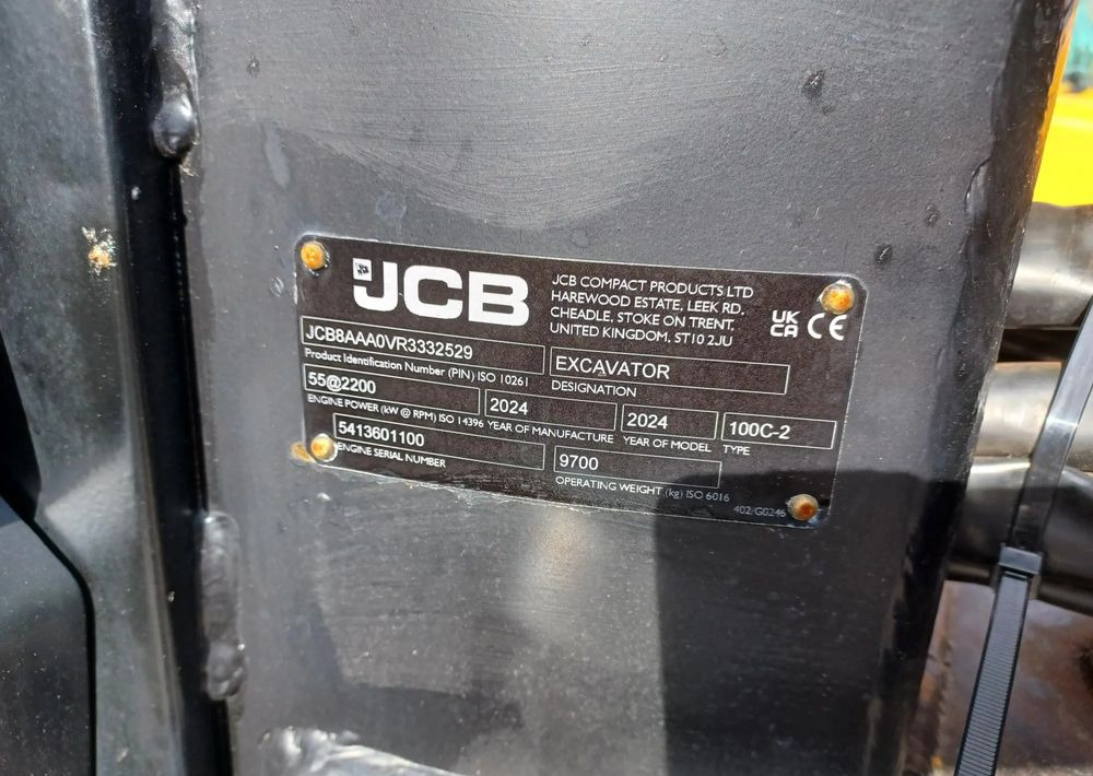 JCB Minikoparka gąsienicowa 100C-2 - حفار زاحف: صورة 3 JCB Minikoparka gąsienicowa 100C-2 - حفار زاحف: صورة 3