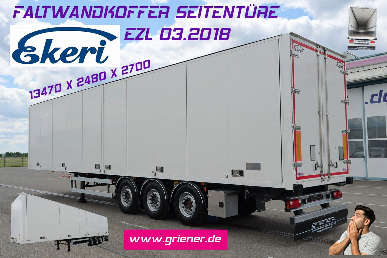 EKERI T3-A /SEITLICHE TÜREN /FALTWAND 2700 mm - نصف مقطورة بصندوق مغلق: صورة 1 EKERI T3-A /SEITLICHE TÜREN /FALTWAND 2700 mm - نصف مقطورة بصندوق مغلق: صورة 1