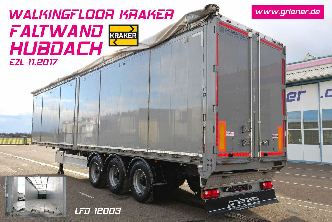 Kraker CF-Z / 10 mm / 89 m³ / seitliche türen FALTWAND - نصف مقطورة ذات أرضية سير: صورة 1 Kraker CF-Z / 10 mm / 89 m³ / seitliche türen FALTWAND - نصف مقطورة ذات أرضية سير: صورة 1