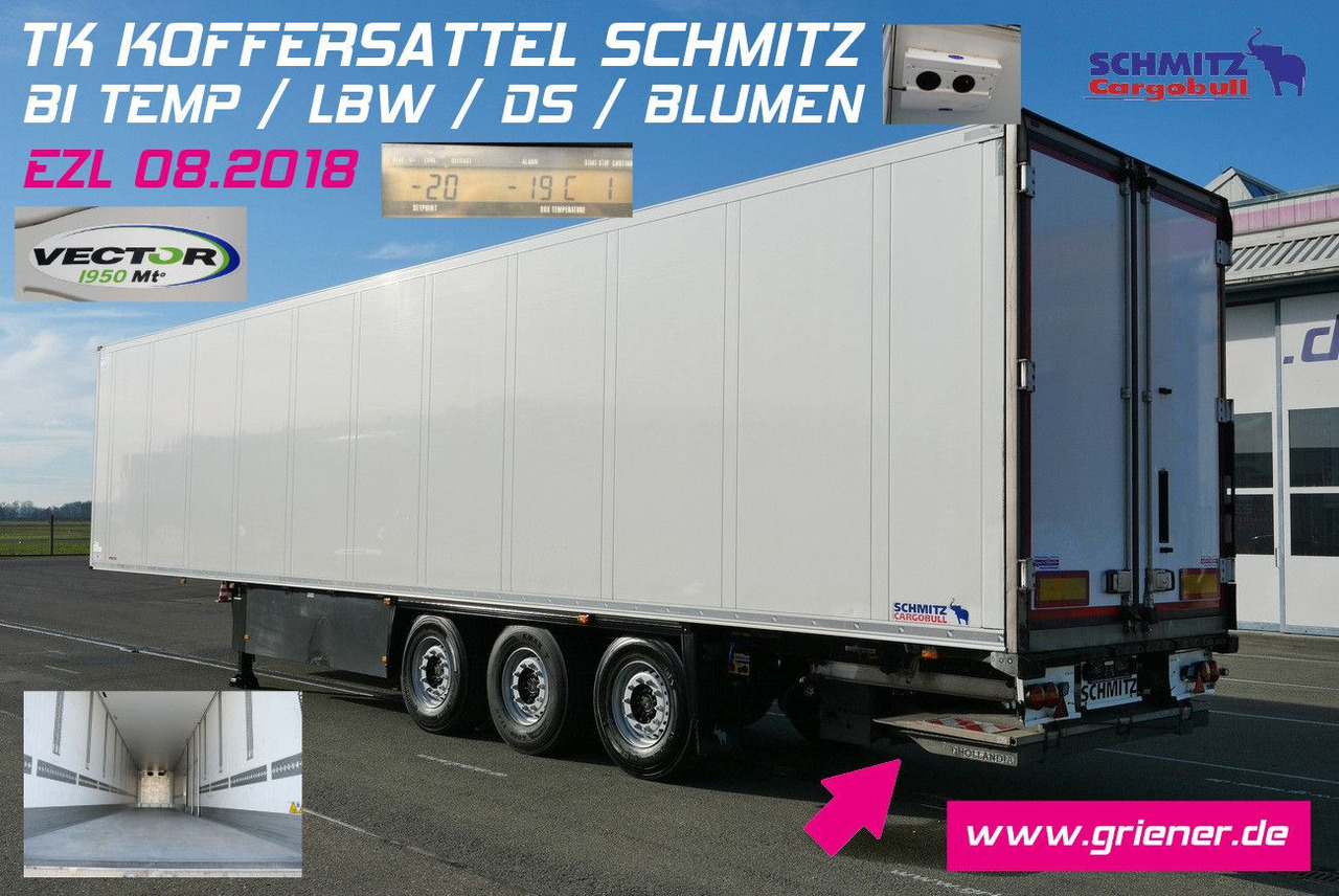 Schmitz Cargobull SKO 24/ BI TEMP CARRIER VEC 1950 MT /DS/LBW !!!! - نصف مقطورة للتبريد: صورة 1 Schmitz Cargobull SKO 24/ BI TEMP CARRIER VEC 1950 MT /DS/LBW !!!! - نصف مقطورة للتبريد: صورة 1