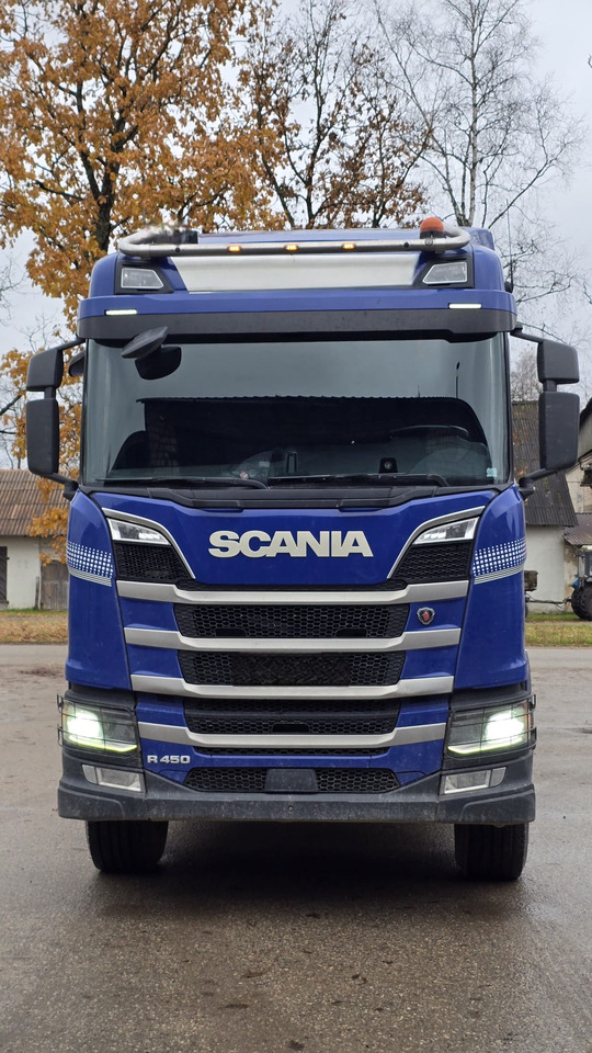 SCANIA R450 - شاحنة قطع الأشجار, شاحنة كرين: صورة 3 SCANIA R450 - شاحنة قطع الأشجار, شاحنة كرين: صورة 3