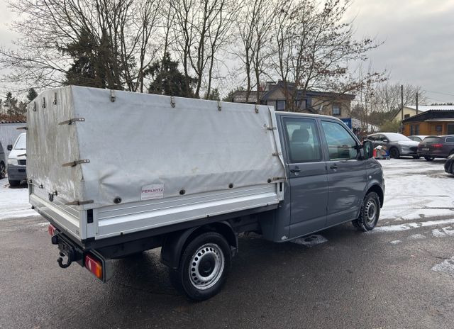 Volkswagen T5 Transporter Pritsche Pritsche Doppelkabine - شاحنة مغلقة بستائر جانبية: صورة 4 Volkswagen T5 Transporter Pritsche Pritsche Doppelkabine - شاحنة مغلقة بستائر جانبية: صورة 4