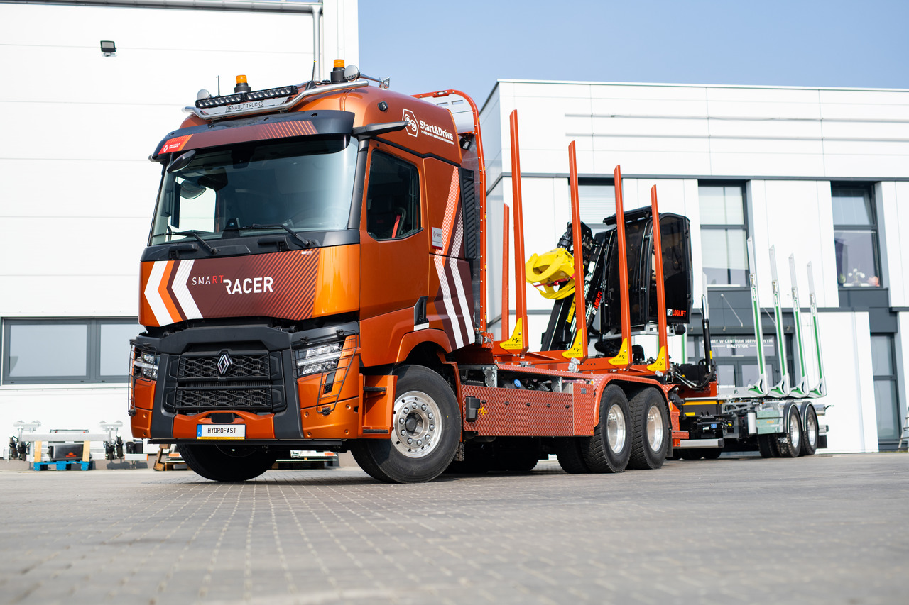 RENAULT TRUCKS C P6X4 Zabudowa do transportu drewna / Timber transport truck / Holztransportwagen/Camion de transport lemn - شاحنة قطع الأشجار, شاحنة كهربائية: صورة 4 RENAULT TRUCKS C P6X4 Zabudowa do transportu drewna / Timber transport truck / Holztransportwagen/Camion de transport lemn - شاحنة قطع الأشجار, شاحنة كهربائية: صورة 4
