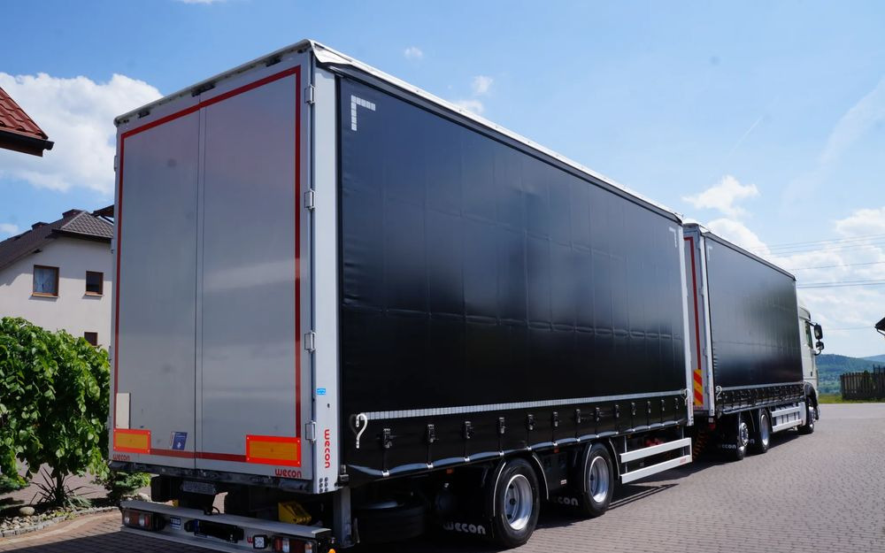 DAF XF 480 EURO 6 ZESTAW TANDEM PRZEJAZDOWY 120 M3 7,7 M + 7,7 M WECON - شاحنة ذات ستائر جانبية: صورة 5 DAF XF 480 EURO 6 ZESTAW TANDEM PRZEJAZDOWY 120 M3 7,7 M + 7,7 M WECON - شاحنة ذات ستائر جانبية: صورة 5