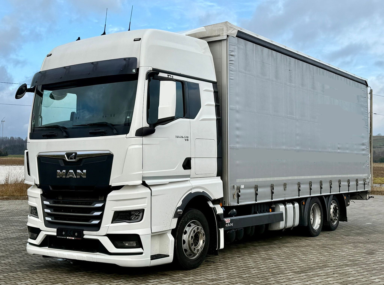 MAN TGX 26.470 / FIRANKA / 19 EUROPALET / XXL / NISKI PRZEBIEG / NOWY MODEL / 6X2 - شاحنة ذات ستائر جانبية: صورة 2 MAN TGX 26.470 / FIRANKA / 19 EUROPALET / XXL / NISKI PRZEBIEG / NOWY MODEL / 6X2 - شاحنة ذات ستائر جانبية: صورة 2