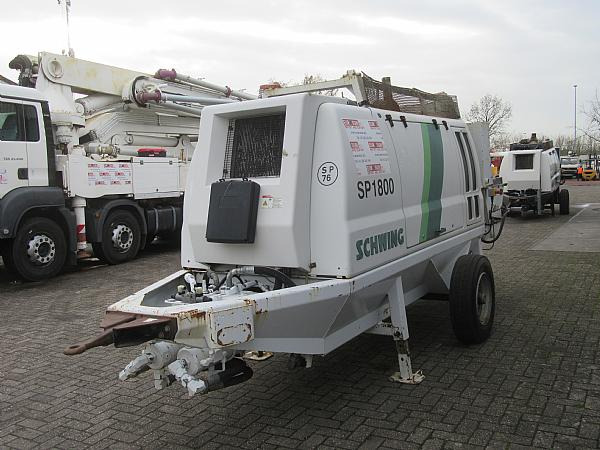 2015 SP 1800 D4 125 KW trailer static pump - مضخة خرسانة ثابتة: صورة 3 2015 SP 1800 D4 125 KW trailer static pump - مضخة خرسانة ثابتة: صورة 3