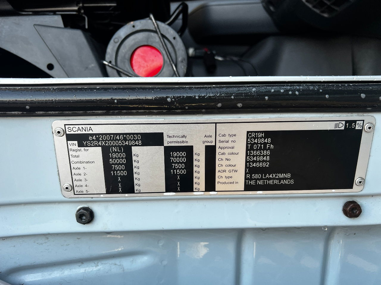 رأس تريلا Scania R580 V8 Highline, Kind of the road: صورة 9 رأس تريلا Scania R580 V8 Highline, Kind of the road: صورة 9