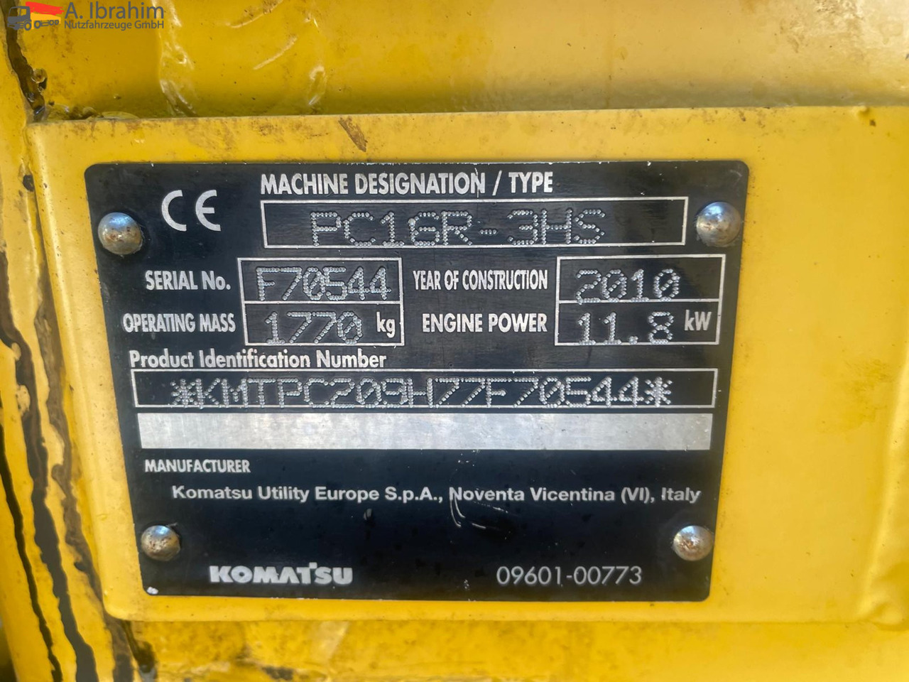 Komatsu PC 16 16R HS verstellbares Fahrwerk - حفار صغير: صورة 3 Komatsu PC 16 16R HS verstellbares Fahrwerk - حفار صغير: صورة 3