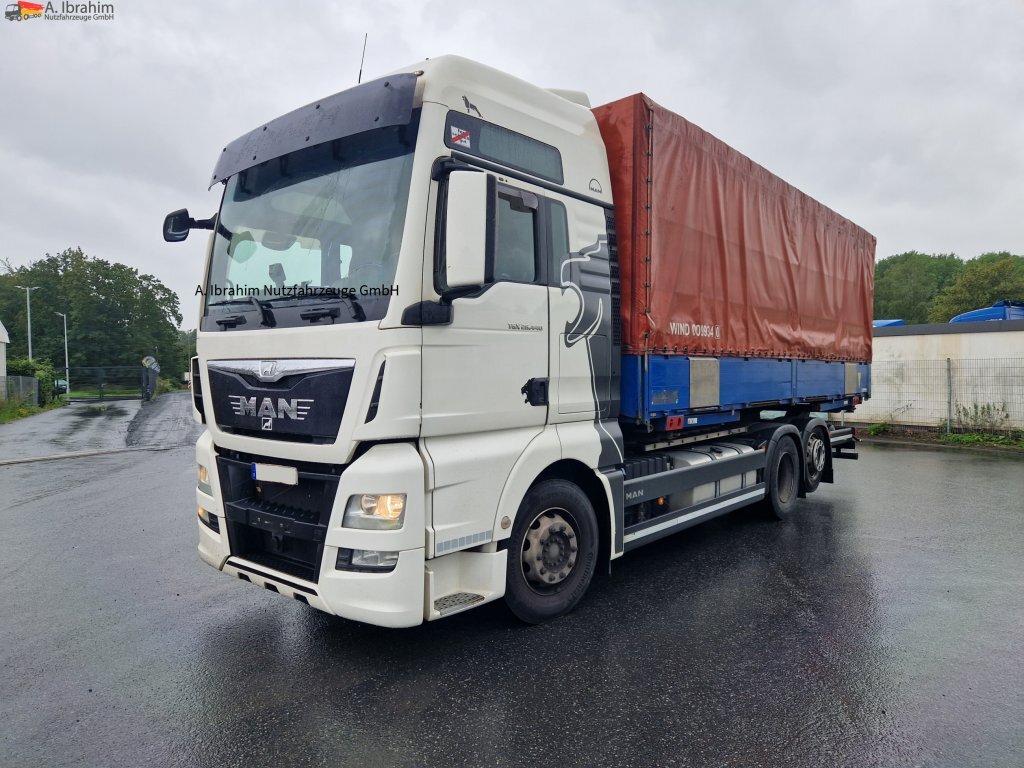 MAN TGX 26.440 BDF Chassis mit Brücke möglich - شاحنة ذات ستائر جانبية: صورة 1 MAN TGX 26.440 BDF Chassis mit Brücke möglich - شاحنة ذات ستائر جانبية: صورة 1