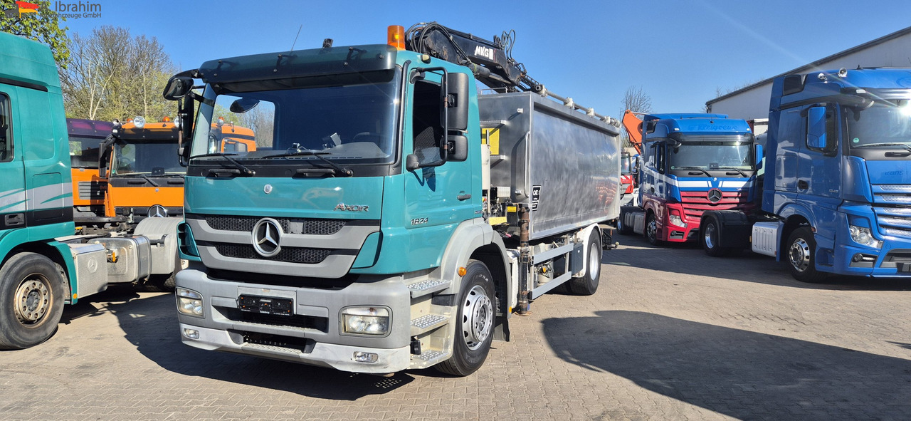 Mercedes-Benz 1824 Kipper Kran, Edelstahlaufbau Tierentsorgung - شاحنة قلاب, شاحنة كرين: صورة 1 Mercedes-Benz 1824 Kipper Kran, Edelstahlaufbau Tierentsorgung - شاحنة قلاب, شاحنة كرين: صورة 1