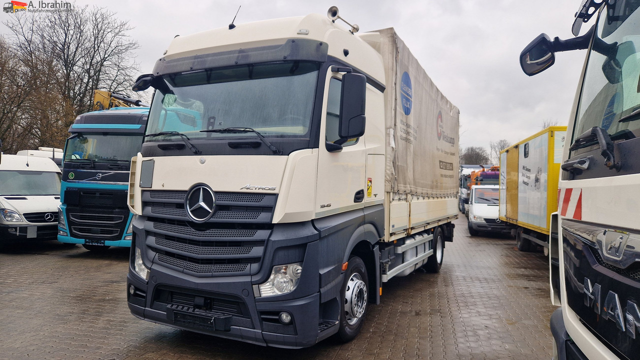 Mercedes-Benz 1845 Retarder Klima, Kühlschrank Edscha, Retarder, LBW, Zustand gut - شاحنة ذات ستائر جانبية: صورة 1 Mercedes-Benz 1845 Retarder Klima, Kühlschrank Edscha, Retarder, LBW, Zustand gut - شاحنة ذات ستائر جانبية: صورة 1
