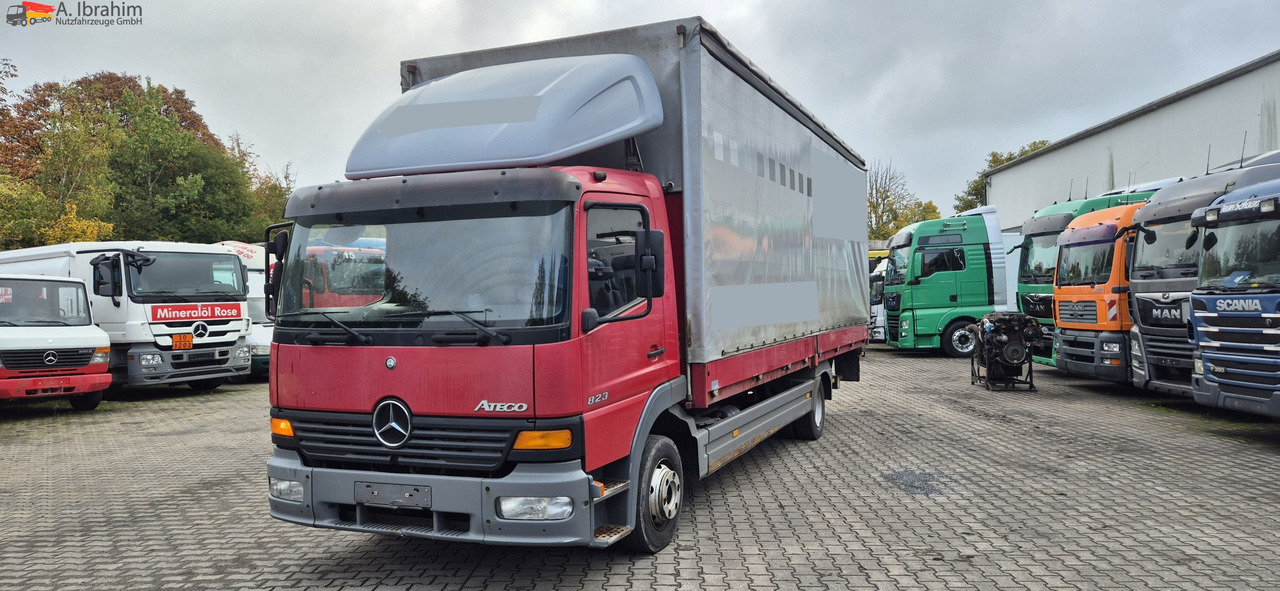 Mercedes-Benz Atego 823 LBW | Radstand 4900 mm | 7.2 m Pritsche Klima | 3 Pedals - شاحنة مغلقة بستائر جانبية: صورة 1 Mercedes-Benz Atego 823 LBW | Radstand 4900 mm | 7.2 m Pritsche Klima | 3 Pedals - شاحنة مغلقة بستائر جانبية: صورة 1