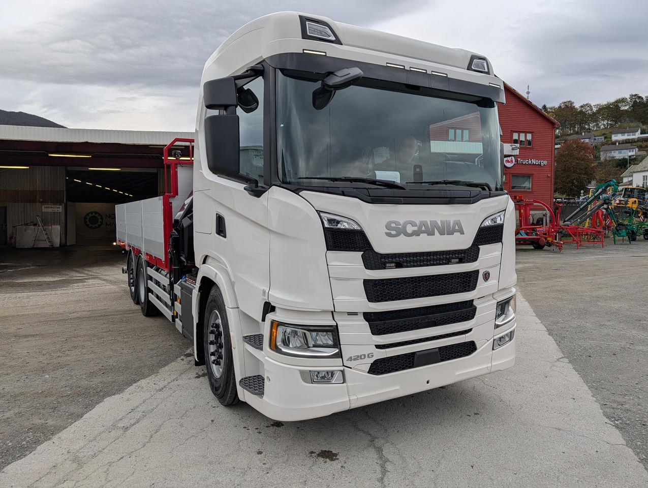 شاحنات مسطحة, شاحنة كرين Scania G420 6x2 med HIAB 232-E5 Hipro og MCE påbygg: صورة 13