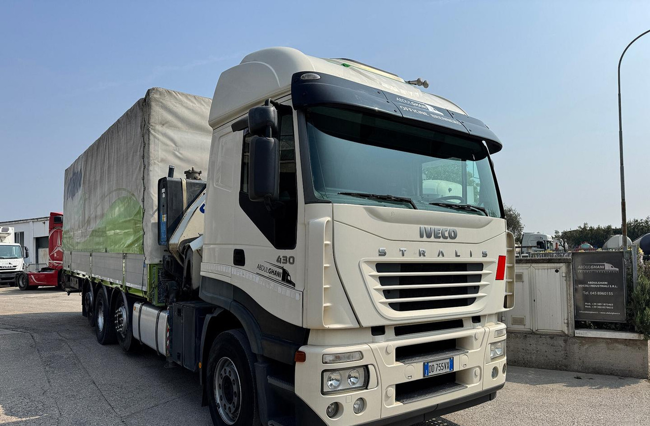 IVECO 430 - 4 ASSI STRADALE CON GRU - شاحنة ذات ستائر جانبية, شاحنة كرين: صورة 2 IVECO 430 - 4 ASSI STRADALE CON GRU - شاحنة ذات ستائر جانبية, شاحنة كرين: صورة 2