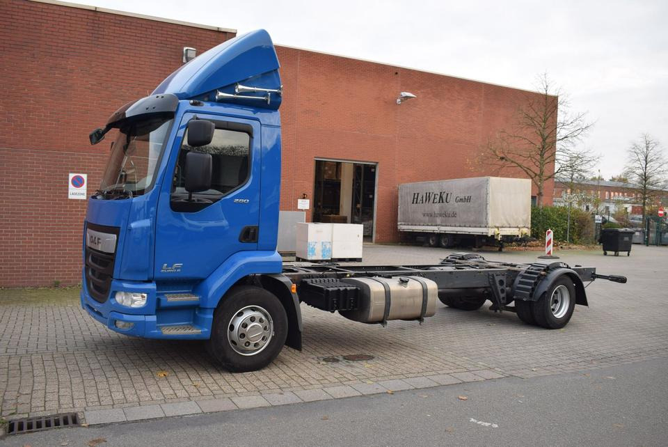 DAF LF 280 Fahrgestell Klima Navi 8-Gang ACC AHK - شاحنة بهيكل معدني للمقصورة: صورة 2 DAF LF 280 Fahrgestell Klima Navi 8-Gang ACC AHK - شاحنة بهيكل معدني للمقصورة: صورة 2