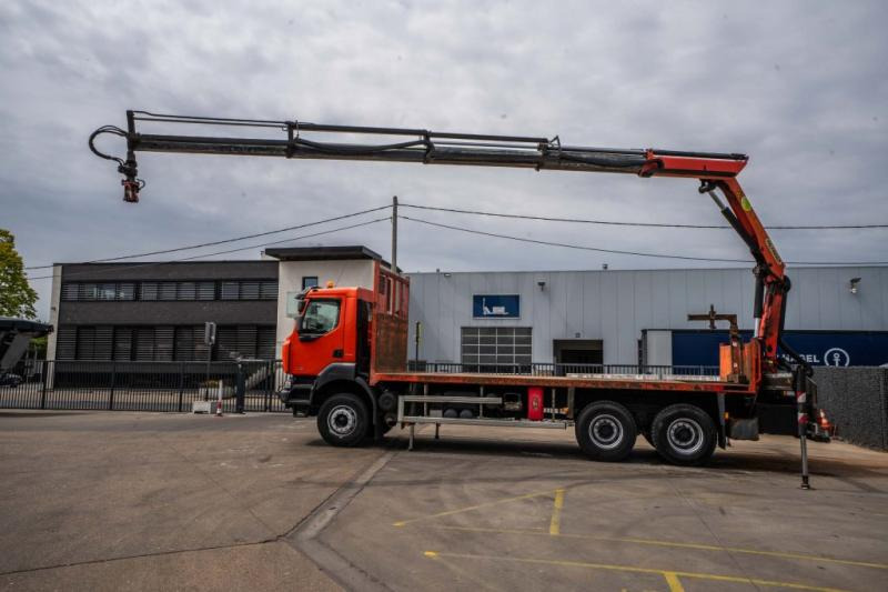 Renault KERAX 380 DXI-6X4+PALFINGER 18 T/m + 4 EXT - شاحنات مسطحة, شاحنة كرين: صورة 1 Renault KERAX 380 DXI-6X4+PALFINGER 18 T/m + 4 EXT - شاحنات مسطحة, شاحنة كرين: صورة 1