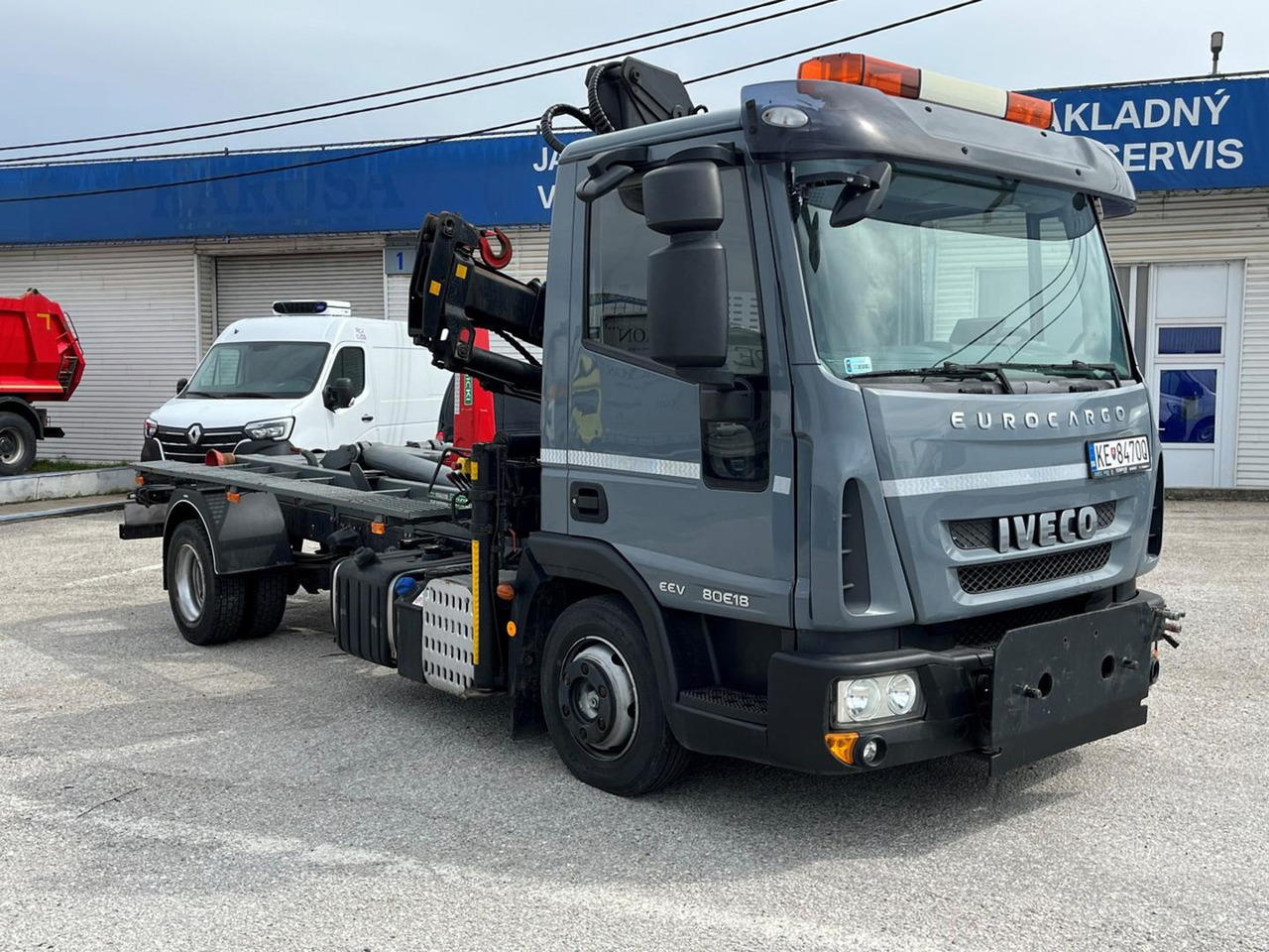 Iveco EuroCargo, 80E18, Hákový nosič kontajnerov - شاحنة برافعة خطافية, شاحنة كرين: صورة 1 Iveco EuroCargo, 80E18, Hákový nosič kontajnerov - شاحنة برافعة خطافية, شاحنة كرين: صورة 1