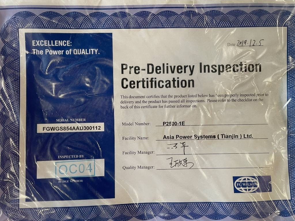 تأجير FG Wilson P2500-1E - 2500 kVA Surplus Genset - DPX-25085 FG Wilson P2500-1E - 2500 kVA Surplus Genset - DPX-25085: صورة 21 تأجير FG Wilson P2500-1E - 2500 kVA Surplus Genset - DPX-25085 FG Wilson P2500-1E - 2500 kVA Surplus Genset - DPX-25085: صورة 21