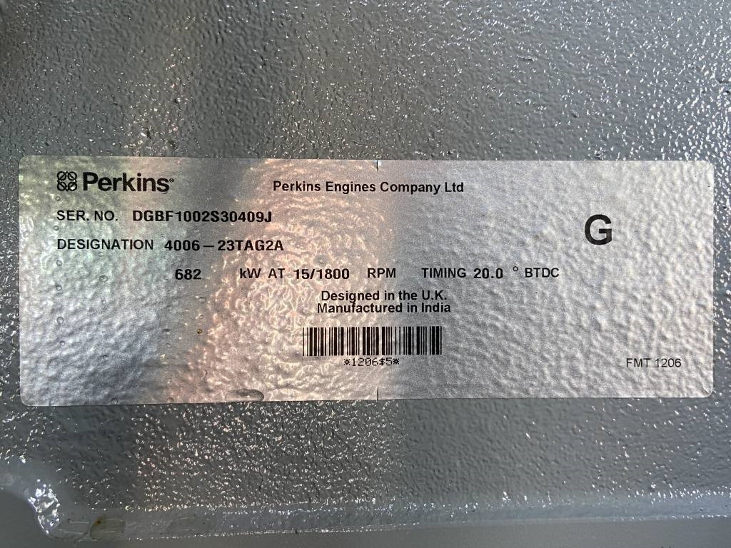 تأجير Perkins 4006-23TAG2A - 825 kVA Generator - DPX-19817  Perkins 4006-23TAG2A - 825 kVA Generator - DPX-19817: صورة 11