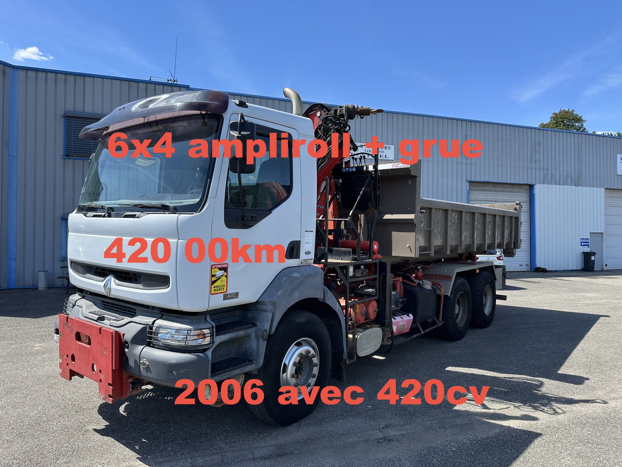 RENAULT KERAX 420DCI - شاحنة برافعة خطافية, شاحنة كرين: صورة 1 RENAULT KERAX 420DCI - شاحنة برافعة خطافية, شاحنة كرين: صورة 1