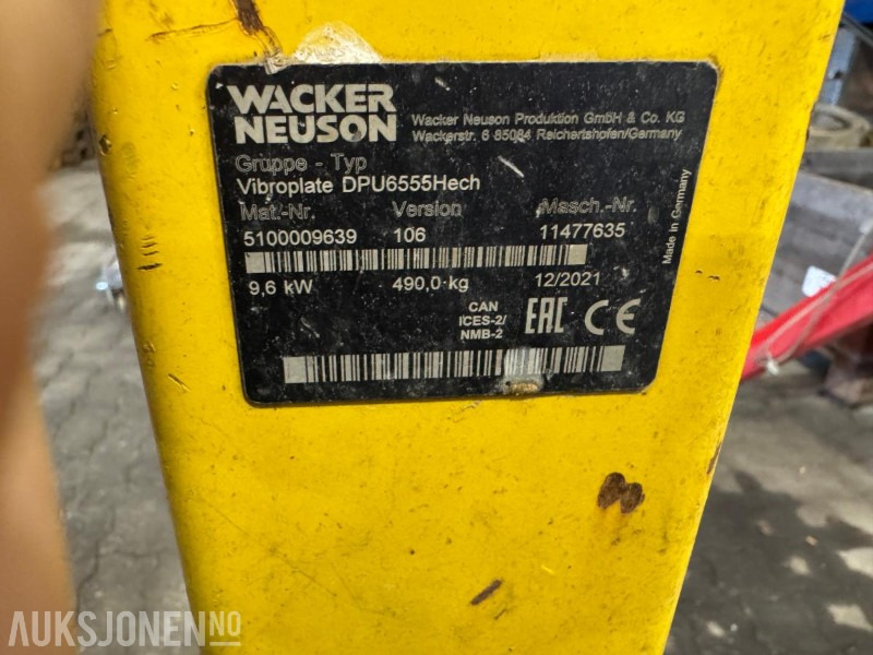 2 stk 2021 Wacker Neuson Vibroplate - مدحلة: صورة 5 2 stk 2021 Wacker Neuson Vibroplate - مدحلة: صورة 5